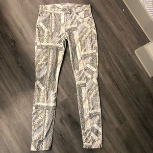 7 FOR ALL MANKIND snake/python print jeans